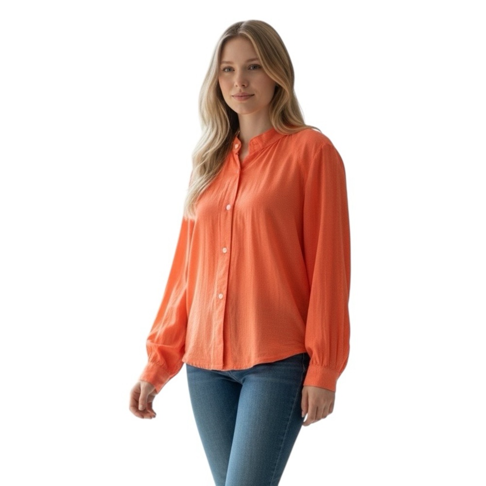 MOTHER cotton casual button up long sleeve shirt